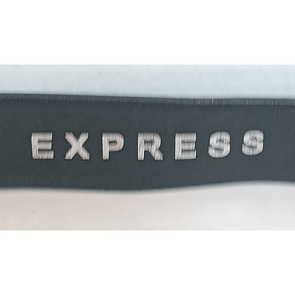 Vintage Express S Leather Black Belt With Beautiful Buckle main image 7